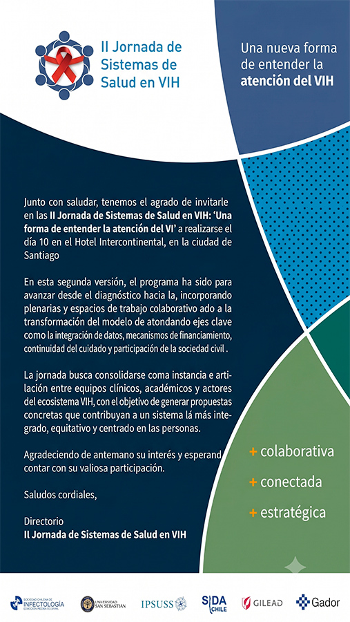 Afiche del evento II Jornada de Sistemas de Salud en VIH
